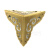 中式仿古箱子包角铜角花纯铜装饰角木箱金属护角樟木箱子三面护角 (边长3cm双面)黄铜色