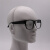 平光玻璃劳保防护眼镜打磨切割焊工专用电焊防强光打沙护目镜 黑色