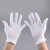 鸣固 礼仪白手套 白色棉质手套 马术交通白色手套检阅表演手套 12付