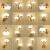 欧普灯具简约现代欧式壁灯客厅卧室床头创意过道楼梯led电视机背景墙壁 米白色 BD06-2右+5瓦暖光