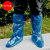 安至防护 YM-1152 一次性防雨防水防滑高筒鞋套加厚户外塑料脚套均码 蓝色50个装  蓝色透明 均码 现货 