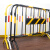 聚维德 铁马护栏塑料隔离栏公路护栏可移动铁马护栏黄黑条纹 1200*2000 不包卸货