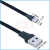 扁平USB弯头转Type-c公充电数据线2.0版本接头弯头左右直角软排线 AMRI-CMUP 1m