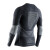 XBIONIC聚能加强4.0滑雪保暖功能内衣压缩衣套装男健身跑步户外吸湿排汗 上衣 炭黑/珍珠灰 XL