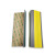 京顿FHT22 PVC直角pvc楼梯防滑条 自粘硅胶橡胶L型防滑条 台阶包边止滑条 黄色灰底（5cm*2.5cm*1m）