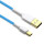 适用于斐尔可miniusb数据线 T型口连接线 filco双模机械键盘USB线 蓝白 2m