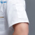纯界 短袖厨师服 男女同款酒店餐厅后厨夏季经典白色时尚定制工作服装 QJ-一字兜 白色 M 