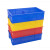 冰禹 BY-174 塑料分隔式零件盒 货架物料螺丝盒 中8格（375*275*85）蓝色
