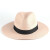 途尊（kingtrip）新款夏季男女中性款遮阳草帽时尚防晒防太阳光线草编巴拿马礼帽 黑色