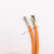 高柔性橙色拖链电缆2 4 芯0.5 0.75 1 1.5 2.5伺服电机动力屏蔽线京昂 4*0.5平方/带屏蔽1米