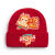 铸固 防寒帽 2024龙年新年针织帽拜年喜庆庆祝帽子可爱温馨氛围感帽子男女款 红色9 成人 
