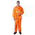 海斯迪克 HK-5088 高档环卫雨衣带反光条 加厚涤塔夫双层橙色雨衣雨裤套装 橙色 XXXXL