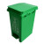 简厚 分类垃圾桶大号商用厨余塑料可拼接带盖带脚踏垃圾桶 绿色【厨余垃圾】30L