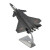 Jinwey歼20飞机模型 黑色涂装 1:60  训练模型  退伍纪念品