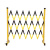 贝诺仕 玻璃钢伸缩折叠围栏电力警示施工可移动护栏警戒隔离安全防护护栏国标全玻璃钢黄黑1.2高*3.5米长