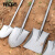 择立洁 全钢加厚大铁锹 挖土种菜种花多功能户外铲子园艺工具 方锹1.0米