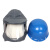 耐酸碱头罩防毒面具防尘面罩喷漆专用帽 防飞溅防护面罩 草绿色帆布款