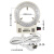 体视显微镜LED光源WR63HW环形灯CCD工业相机补光灯微镶机辅助灯圈 白光白外壳 6-10W