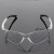 定制防风眼睛 电焊眼镜护目镜平光镜焊劳保防尘防风平光打磨玻璃氩弧焊激 黄段眼镜(镜架可伸缩 (树脂镜片)