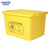 金诗洛 K5154 医疗废物带轮周转箱 方形医疗整理收纳箱医院诊所医疗废物垃圾箱 100L