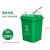 新户外垃圾分类垃圾桶特大号加厚120L商用环卫桶带盖小区厨房 50L（绿）餐厨垃圾（无轮）