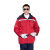 谋福（CNMF）6181 工作服棉服秋冬长袖外套定制劳保工作服保暖工装厂服(红色160/S)