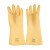 三蝶（sandie） 工业橡胶手套 耐酸碱劳保手套 加厚B型 1付 米黄色 长45cm