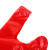 兰诗（LAUTEE）FH-1158 红色手提垃圾袋 酒店商用背心垃圾袋 40*64cm*100只装