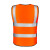 畅胜 工地反光背心马甲 可定制印字 多口袋 交通骑行 环卫安全 橙色 均码25件