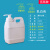 庄太太 洗手间压泵分装塑料桶按压液体样品瓶 1L方桶乳白色ZTT0108