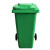 简厚 厨余分类垃圾桶大号厨房户外商用医疗干湿分离蓝色灰色红色绿色加厚全国标准分类塑料垃圾桶 绿色80L