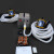 自吸式长管呼吸器过滤防毒尘面罩单双人电动送风式空气呼吸器面罩 双人全套(10米)