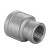 海斯迪克 304不锈钢异径内丝直通 大小头变径管箍转接头 3/4*1/2