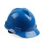 梅思安（MSA）10146462  标准型PE蓝色安全帽一指键帽衬针织布吸汗带D型下颌带