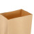 稳斯坦 W653 (100个)方底淋膜牛皮纸袋 加厚油炸防油打包袋烘焙食物包装袋 85克淋膜20*12.5*30cm