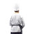 男女厨师服 长袖酒店食堂厨房 蛋糕店 烘焙师西点 工作服装上衣 白色 XL-175