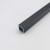 科罗拉定制铝合金小方管10*10*1mm哑光黑色磨砂装饰铝方通 diy模型支架 型支架立柱