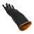 海斯迪克 HKSB07 工业耐弱酸碱橡胶手套防油防水加厚胶皮捕鱼工作劳保防护手套黑色长35cm10双