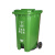 千石塑料垃圾桶户外大号环卫垃圾箱分类可回收环保商用脚踩有盖 60L特厚脚踩分类图案蓝色