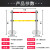 警示带式不锈钢伸缩围栏 5五米双层隔离带警戒线排队柱安全护栏杆 单层5米1根 黑色杆 重约9公斤