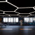 LED造型吊灯创意个性人字形Y型办公室灯健身房网咖店铺工业 白框-对角166cm(单边92cm 90w)