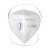LISMKN95口罩折叠用面罩防花粉防唾沫防雾霾防尘带呼吸阀含熔喷布五层 KN95头带有阀折叠口罩白色25个