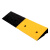 者也（ZYE）橡胶斜坡垫黄黑色100*38*15cm 马路台阶垫板路沿坡三角垫