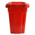 简厚 分类垃圾桶小号厨房户外商用医疗干湿分离加厚全国标准垃圾分类塑料垃圾桶 红色【有害垃圾】50L