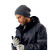 代尔塔(Deltaplus)冬季时尚户外防寒针织绒线帽 法国设计 男女透气保暖防风防护帽 均码 粗绒线款(黑色)