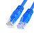 雷赢（LEIYING）LY-LLX01 六类非屏蔽成品网络跳线 数据延长线 蓝色 1米/条