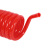凯鹏 PU聚氨酯弹簧气管软管TPU空压机螺旋管气泵高压伸缩管塑料气管8*5*9米 红色