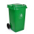 户外垃圾分类垃圾桶大号商用环卫桶带盖小区公共场合厨余餐厨120L 240L绿色料加厚款(带轮)