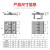 CL226锌合金合页CL218电柜门配电箱工业铰链HL050/CL236重型铰链 锌合金 亮铬50*50*6(带螺杆)