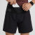 跑步短裤男夏空气裤速干透气专业运动马拉松腰包裤 经典黑:7英寸 175/88/L